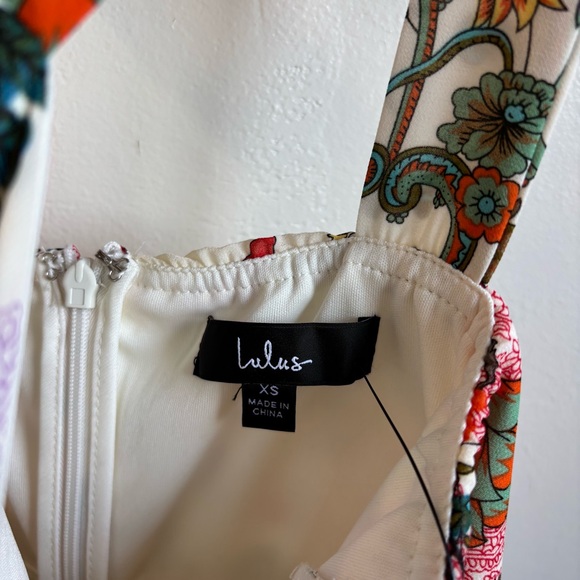 NWT! Lulus Lilja Cream Floral Print Maxi Dress Size XS - Picture 11 of 16